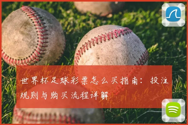 世界杯足球彩票怎么买指南:投注规则与购买流程详解